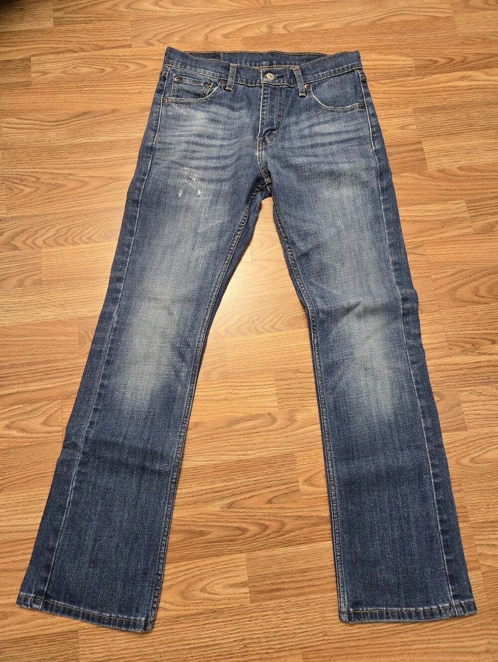 Vintage Levi's Straight-Leg Blue Jeans